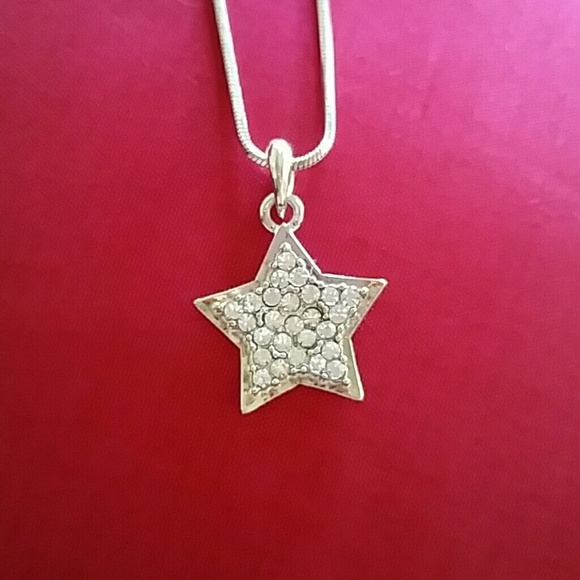 Little Girl Star Necklace Rhinestone Fashion NEW - Picture 1 of 4